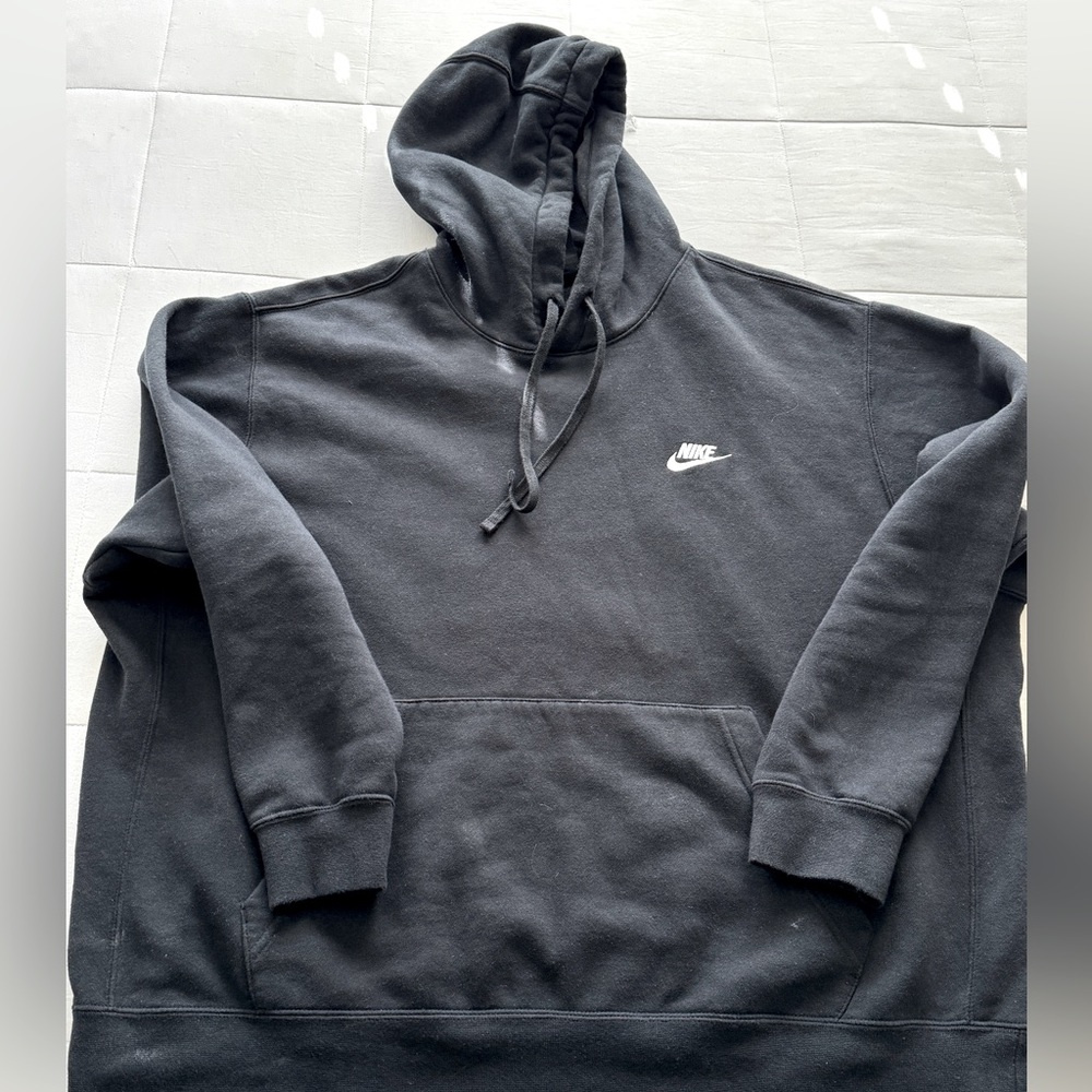 Mens Nike Pullover Hoodie- Black- Size XXL